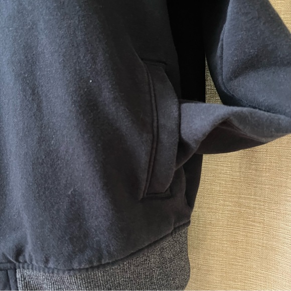 Under Armour threadborne fleece baseball bomber jacket Black Nice!! S - Picture 2 of 12